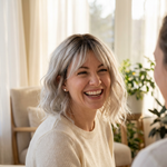 Joyce shadow-root bob wig — lifestyle