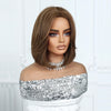 Straight Bob Wig with Curtain Bangs