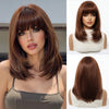 Straight Bob Wig — Auburn Brown