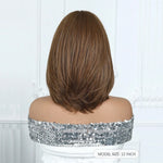 Straight Bob Wig with Curtain Bangs