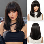 Straight Bob Wig — Off Black