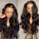 Hazel layered body wave wig — natural lifestyle look