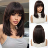 Straight Bob Wig — Dark Chocolate Brown