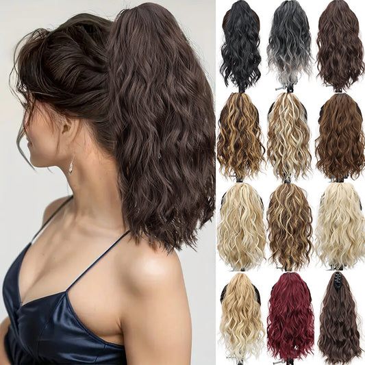 Eliza Eliza — Short Wavy Claw Clip Ponytail