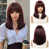 Straight Bob Wig — Dark Burgundy