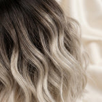 Joyce shadow-root bob wig — hair detail