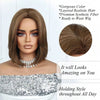 Straight Bob Wig with Curtain Bangs
