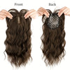 Iris Wave clip-in topper — front and back with 5