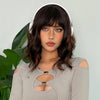 Wavy bob highlight wig lifestyle