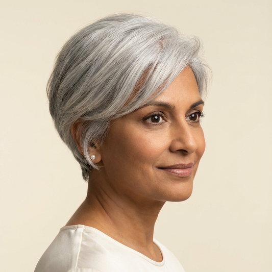 Wendy — Silver Grey Elegant Wig